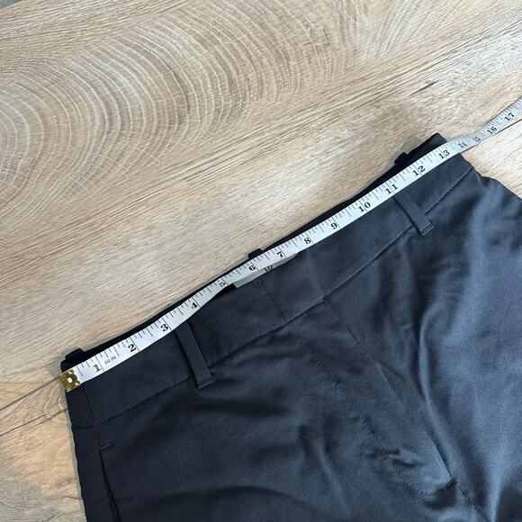 Banana Republic High Rise Modern Straight Siena Italian Wool Pant Black 4 - Picture 9 of 11